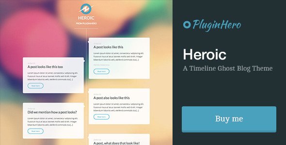 Heroic: A Timeline Ghost Blog Theme