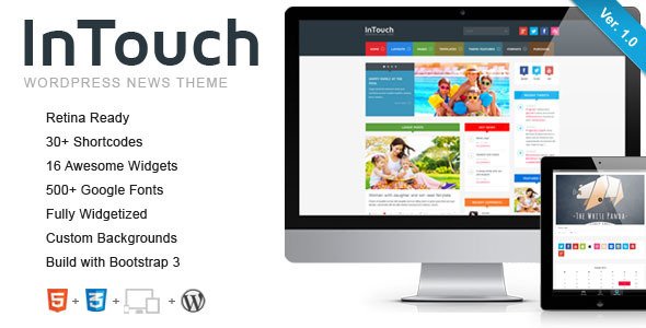 InTouch - Retina Responsive WordPress News Theme