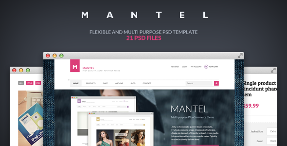 Mantel - Ultimate eCommerce PSD Templates