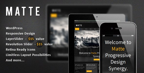 Matte - Responsive WordPress Theme