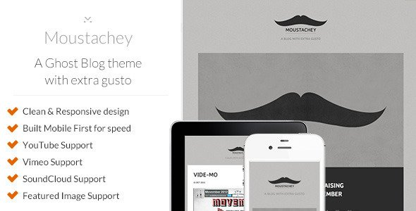 Moustachey: A Ghost Blog Theme with Extra Gusto