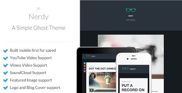 Nerdy: Simple and Responsive Ghost Theme
