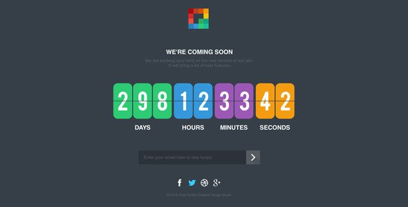 Pixp Countdown - Coming Soon Template