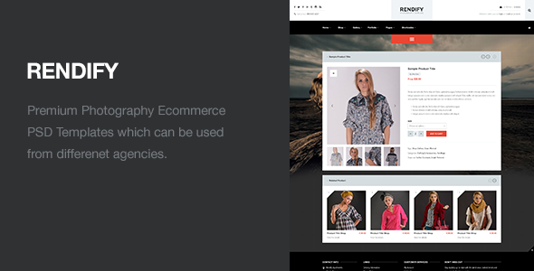 Rendify - Premium Photography Ecommerce Template