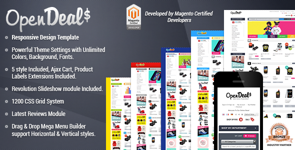 Responsive Magento Theme - Gala OpenDeal