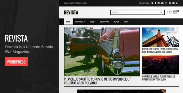 Revista - Ultimate Flat Magazine WordPress Theme