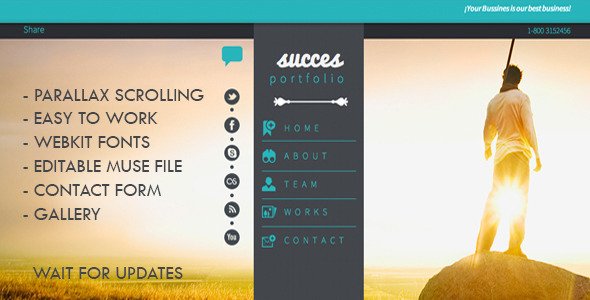 Success Portfolio | One Page MuseTemplate 1.0