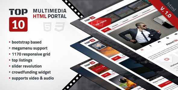 TOP 10 - Multimedia Tube 
SiteTemplates