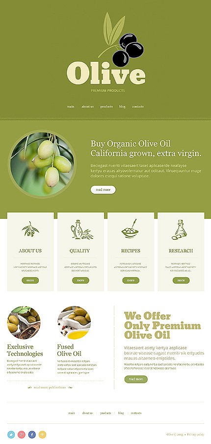White & Green Food & Drink Joomla Theme by Delta Joomla  TMT
