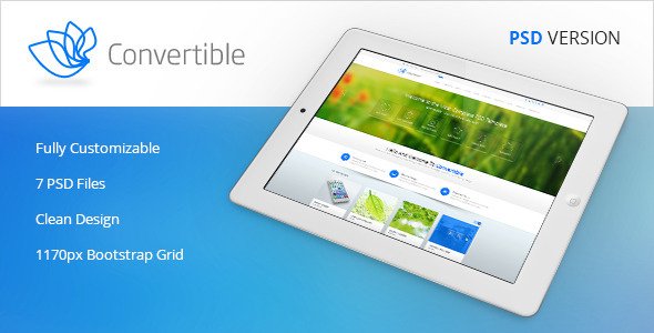 Convertible - Premium Multipurpose PSD Template