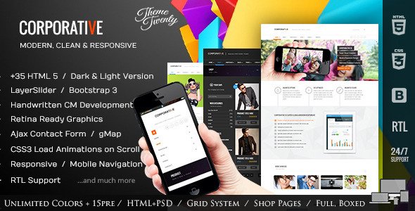 Corporative - Multipurpose HTML5 Website Template