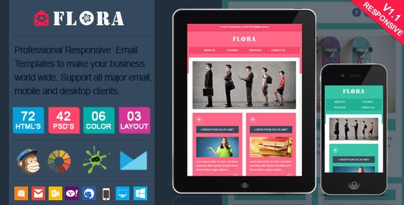 Flora - Stylish Responsive Email Template
 FXTheme