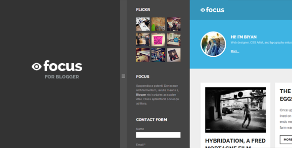 Focus: Grid-based Responsive Blogger Template