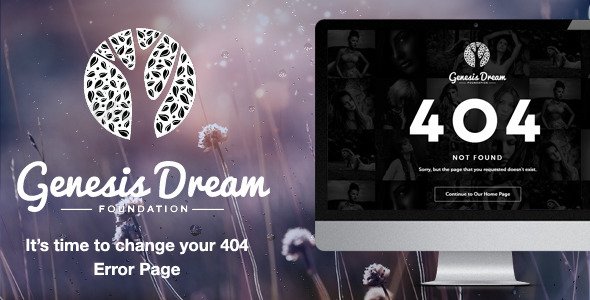 Genesis Dream - Responsive 404 Error HTML5