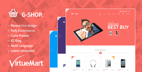 Gshop Premium VirtueMart E-commerce Template 
 FXTheme