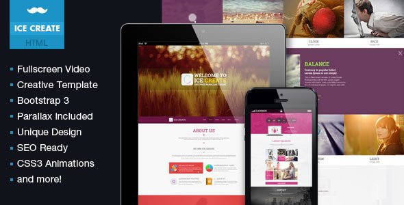 ICE Create - Responsive One Page HTML Template
 FXTheme