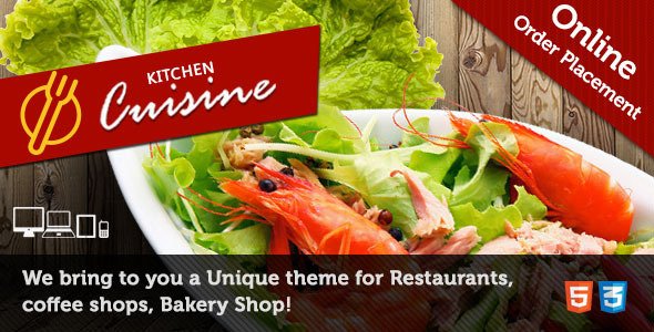 Kitchen Cuisine - Restaurants & Café HTML Template
 FXTheme