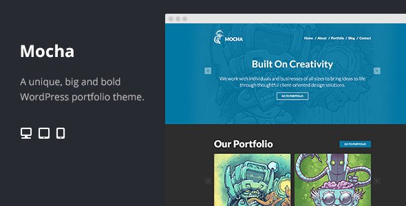 Mocha Flat Bold WordPress Portfolio Theme
 FXTheme