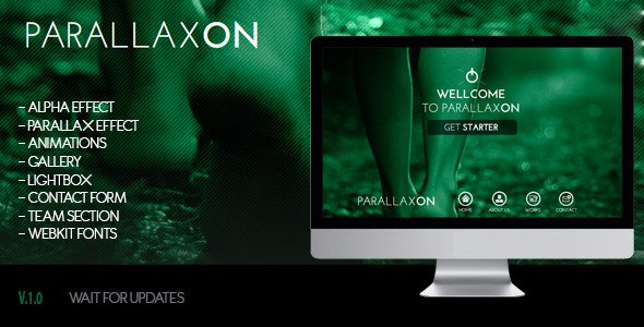 Muse Parallax On | One Page Site Template
 FXTheme