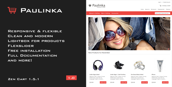 Paulinka - Elegant & Responsive Zen Cart Theme
 FXTheme