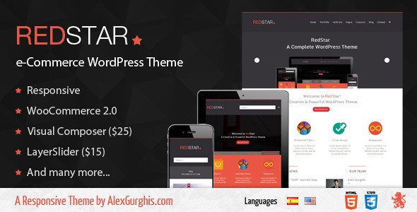 RedStar - e-Commerce WordPress Theme
