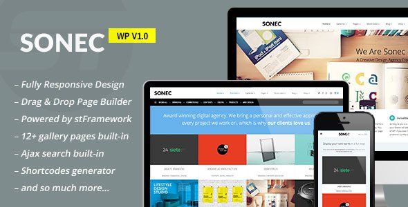 Sonec - Business, Portfolio and Photography Theme