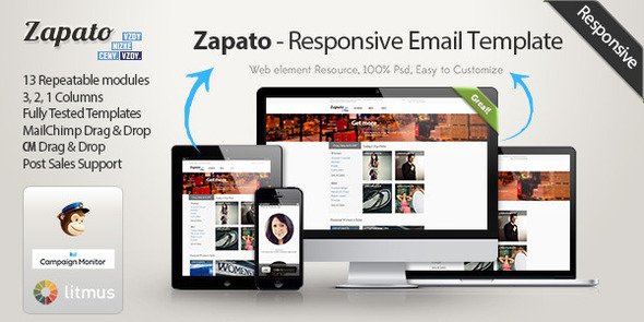 Zapato - Responsive eCommerce Email Template