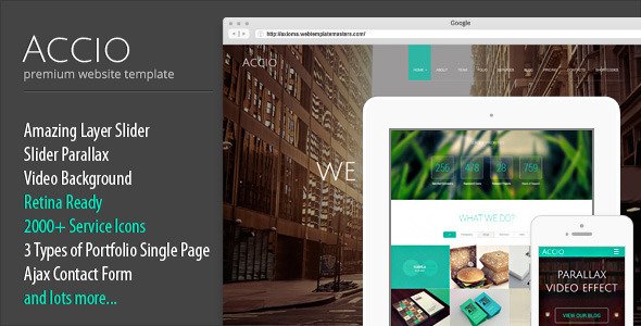 Accio Responsive HTML5/CSS3 Site Template
 FXTheme
