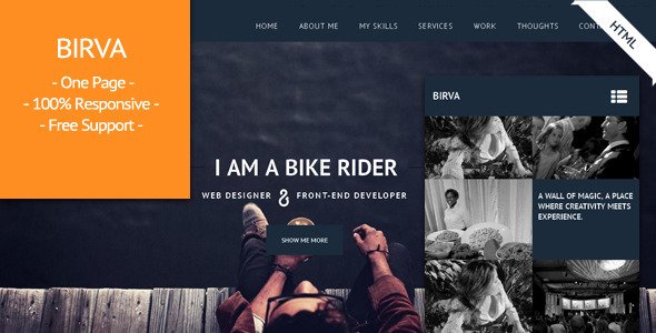 BIRVA - Responsive Resume / Portfolio Theme
 FXTheme