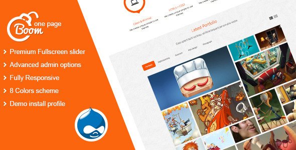 Boom - Responsive Onepage Drupal Theme
 FXTheme