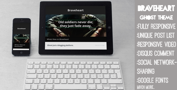 Brave responsive ghost theme
 FXTheme