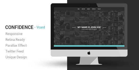 Confidence Responsive VCard Template
 FXTheme