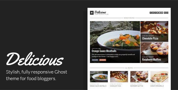 Delicious - Recipe & Food Ghost Theme
 FXTheme