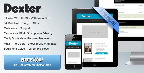 Dexter - Responsive HTML Email Template Pack
 FXTheme