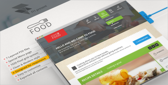 Food - Food & Restaurant PSD Single Page
 FXTheme