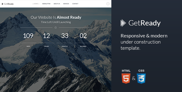 GetReady - Responsive Under Construction Template
 FXTheme