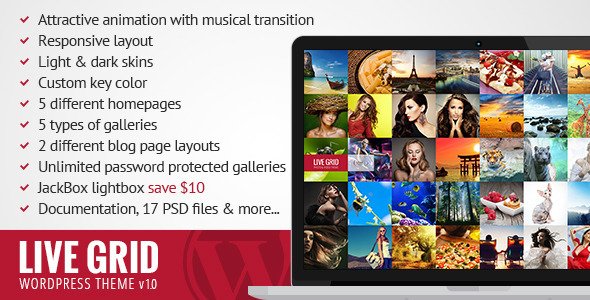 LIVE GRID - Responsive Interactive Wordpress Theme
 FXTheme