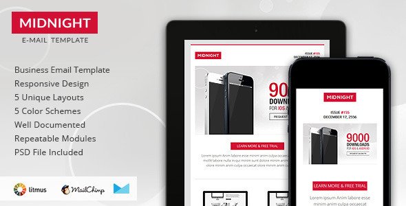 Midnight - Premium Responsive HTML Email Template
 FXTheme