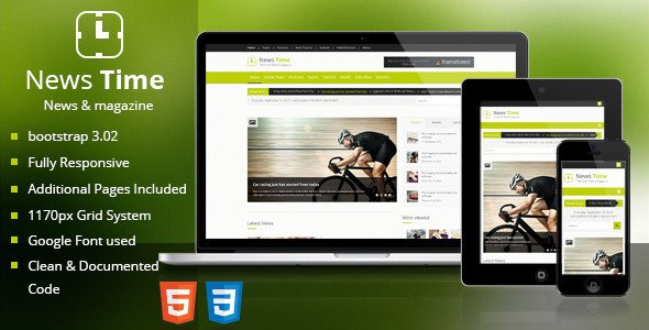 News Time Magazine / Blog HTML Template
 FXTheme