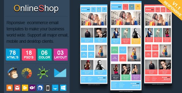 Online Shop - Responsive Ecommerce Email Template
 FXTheme
