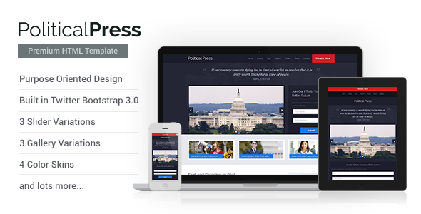 Political Press - HTML Template
 FXTheme