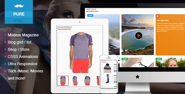 Pure: Clean Magazine/Blog/Shop/News Theme
 FXTheme