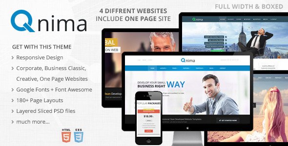 Qnima - Responsive MultiPurpose HTML5 Template
 FXTheme