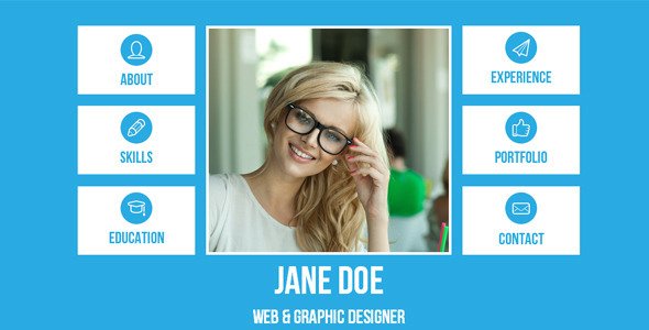Resume - Single Page Adobe Muse Template
 FXTheme