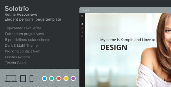 Solotrio - Retina Responsive Elegant Personal One-Page Template
 FXTheme