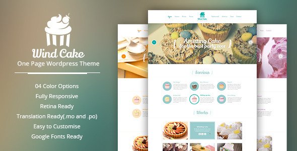 WindCake - OnePage Wordpress Theme
 FXTheme