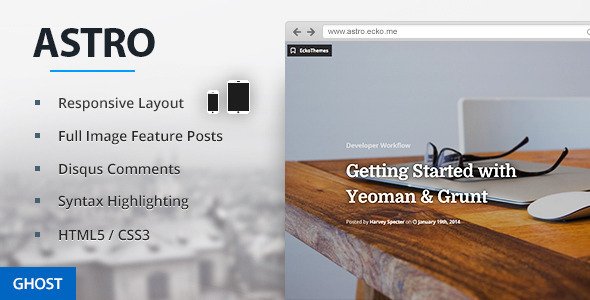 Astro - Responsive Ghost Theme
 FXTheme