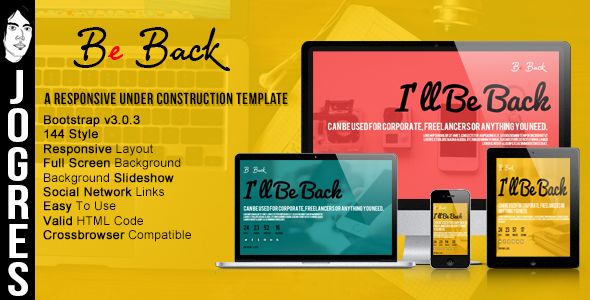 Be Back - Responsive Under Construction Theme
 FXTheme