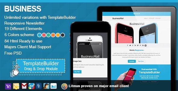 Business Responsive E-mail With Templates Builder
 FXTheme