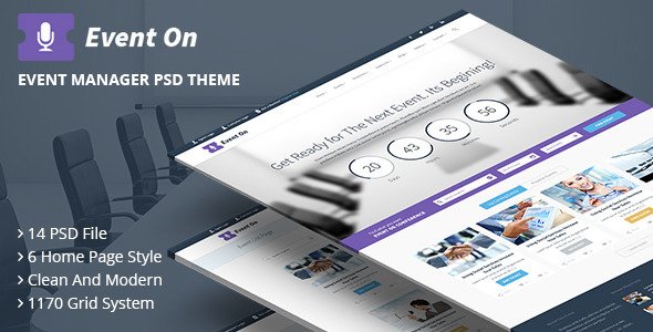 Event On - Event Manager PSD Theme
 FXTheme